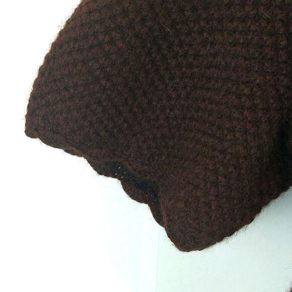 Anthropologie sleeping on snow  brown Wool/ Angora cable knit sweater Vest sz XS - Picture 4 of 13